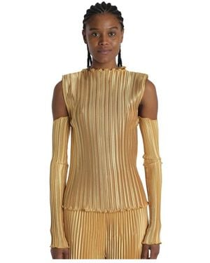L'idée Long Sleeve Tops - Metálico