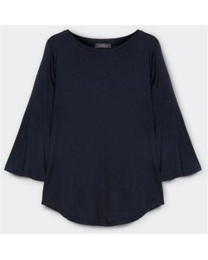 Elena Miro Long Sleeve T-Shirts - Blue