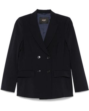 Seventy Jassen ,Blauw ,Wol Double-Breasted Jas