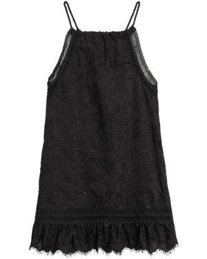 WEILI ZHENG Short Dresses - Black