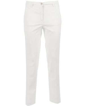 BRIGLIA Slim-Fit Broeken - Wit