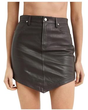 Alexandre Vauthier Leather Skirts - Black