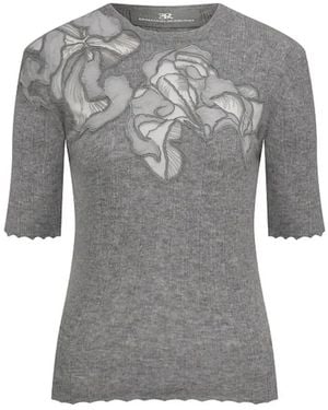 Ermanno Scervino Round-Neck Knitwear - Grey