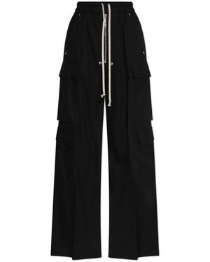 Rick Owens Wide Trousers - Black