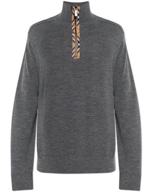 Burberry Cameron Wollpullover - Grau