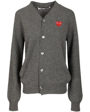 COMME DES GARÇONS PLAY Cardigans - Grey