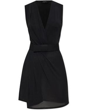 DSquared² Kleid Mit Gürtel - Schwarz
