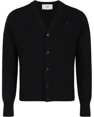 Ami Paris Cardigans - Negro