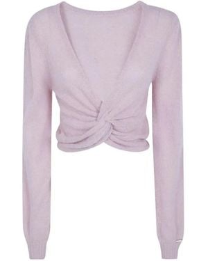 Twinset V-Neck Knitwear - Morado