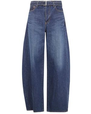 Sacai Loose-Fit Jeans - Azul
