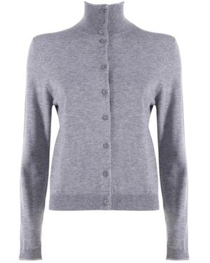 Nenette Cardigan Met Hoge Hals - Blauw