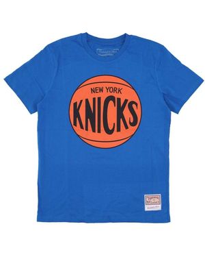 Mitchell & Ness New York Knicks Logo T-Shirt - Blau
