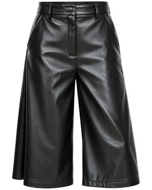 Marella Leren Broek - Zwart