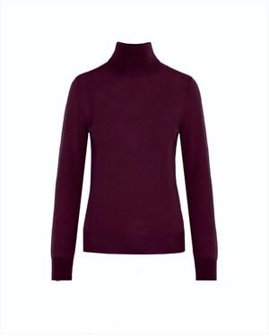 Beatrice B. Luxus woll seide kaschmir pullover - Lila