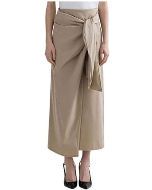 Replay Midi Skirts - Natural