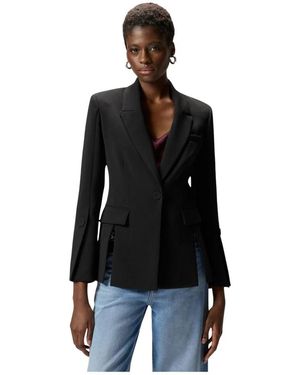 Pinko Jassen ,Zwart ,Polyester Carciofo Giacca