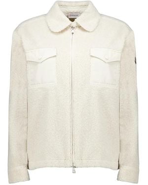 Moncler Fleece Jackets - Blanco