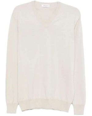Kangra V-Neck Knitwear - White