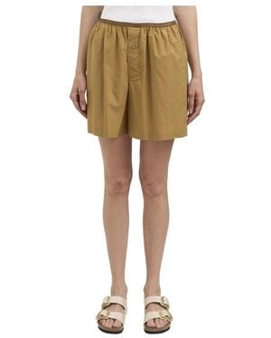 Lemaire Short Shorts - Yellow