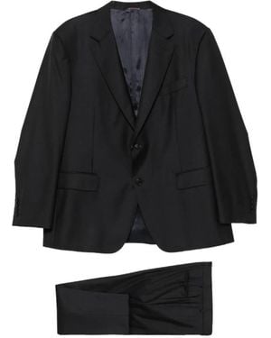 Canali Single Breasted Suits - Nero