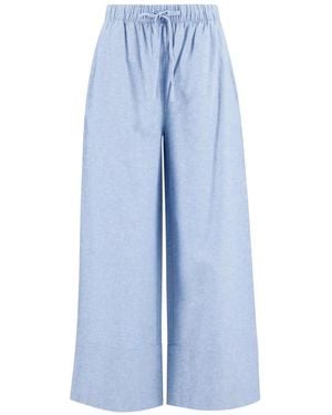 Barbour Wide Trousers - Blue