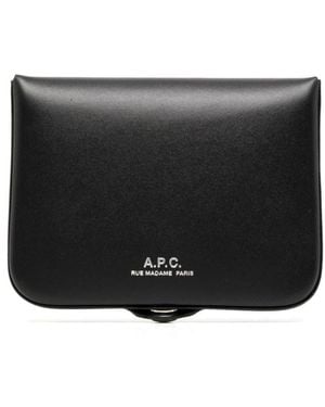 A.P.C. Wallets & Cardholders - Negro