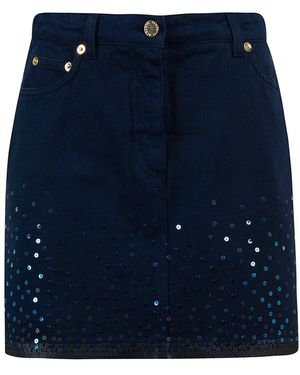 Alberta Ferretti Elegante Zwarte Rok Voor Vrouwen - Blauw