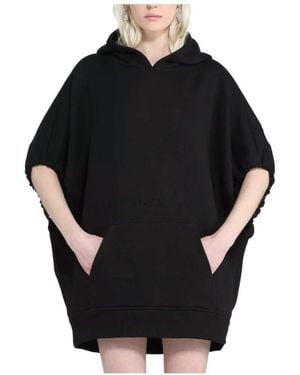 N°21 Hoodies & Sweatvesten ,Zwart ,Katoen Sweatshirt
