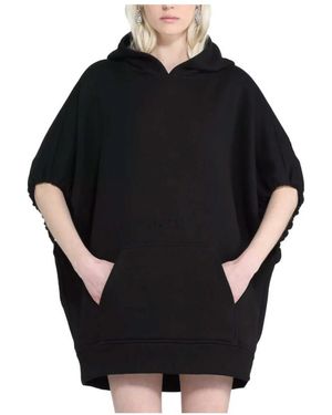 N°21 Hoodies & Sweatvesten ,Zwart ,Katoen Sweatshirt
