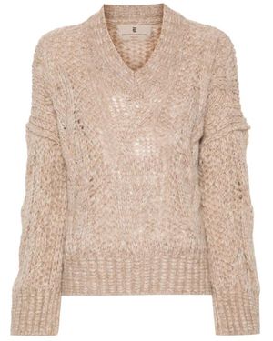 Ermanno Scervino V-Neck Knitwear - Neutro