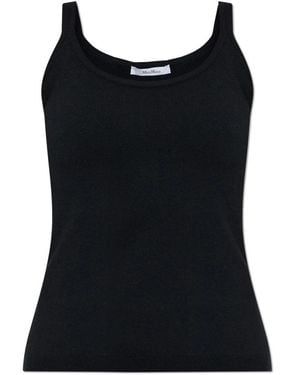 Max Mara Tops ,Zwart ,Wol Wool Vest Salvo