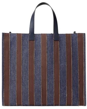 Fendi Shopper Pequin - Blauw