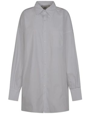 Coperni Overhemden ,Wit ,Denim Zero Waste Shirt - Grijs