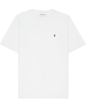 Etudes Studio Tops ,Wit ,Katoen Klassiek Wit Katoenen T-Shirt