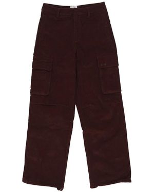 Arte' Straight Trousers - Brown