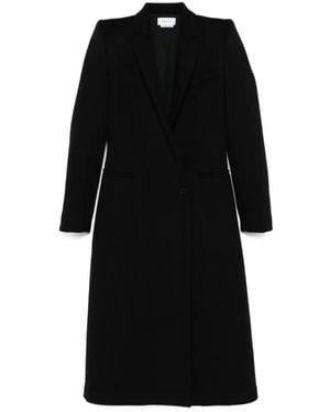 McQueen Single-Breasted Coats - Black