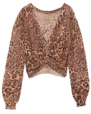 Twinset V-Neck Knitwear - Brown