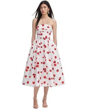 Self-Portrait Midi Dresses - Rojo
