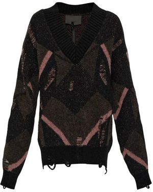 Akep V-Neck Knitwear - Noir