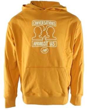 New Balance Oversized Gelber Pullover Mt21928