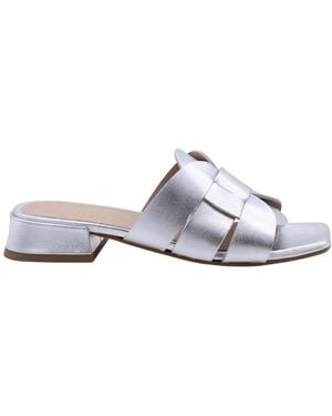 E mia Heeled Mules - Blanco