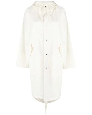 Jil Sander Elegante Parka Impermeable, Mujer, Talla - Blanco