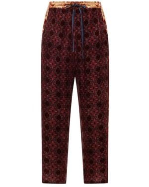 Pierre Louis Mascia Straight Trousers - Red
