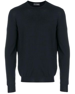 Drumohr Girocollo Ml Rasato - Blau