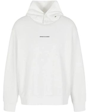 ARMANI EXCHANGE Hoodies - White