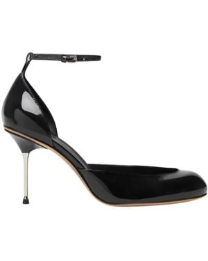 Sportmax Tacones Negros Brillantes, Mujer, Talla