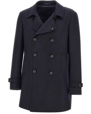 Tagliatore Double-Breasted Coats - Blue