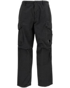 C.P. Company Straight Trousers - Black