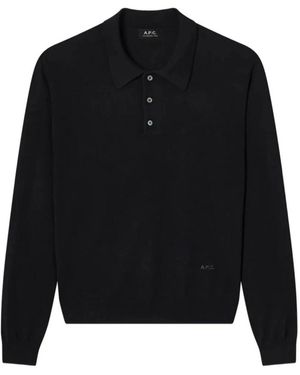 A.P.C. Round-Neck Knitwear - Negro
