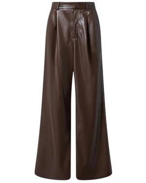 ANDAMANE Wide Trousers - Marrón
